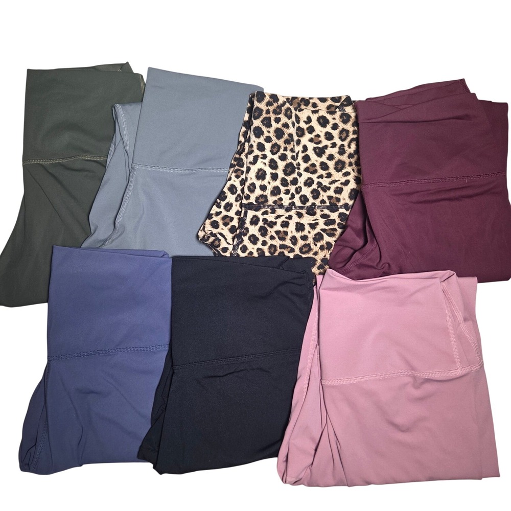 Colorful Koala Womens High Waisted Leggings Lot‎ of 7 XL Multicolor Athleisure